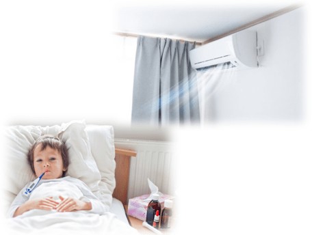air conditioner more likely make children ill