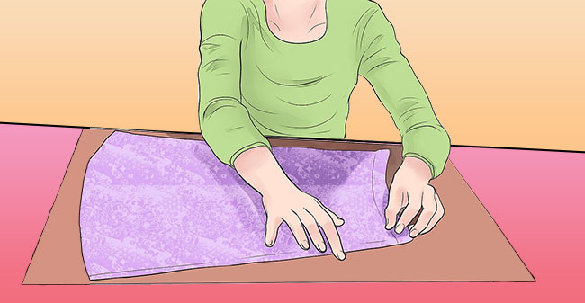 how to make a pattern for a dress: Flatten the original garment on top of the paper