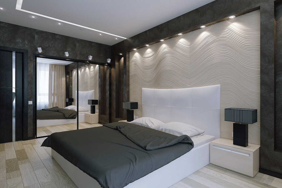 спальня в стиле хай тек дизайн идеи