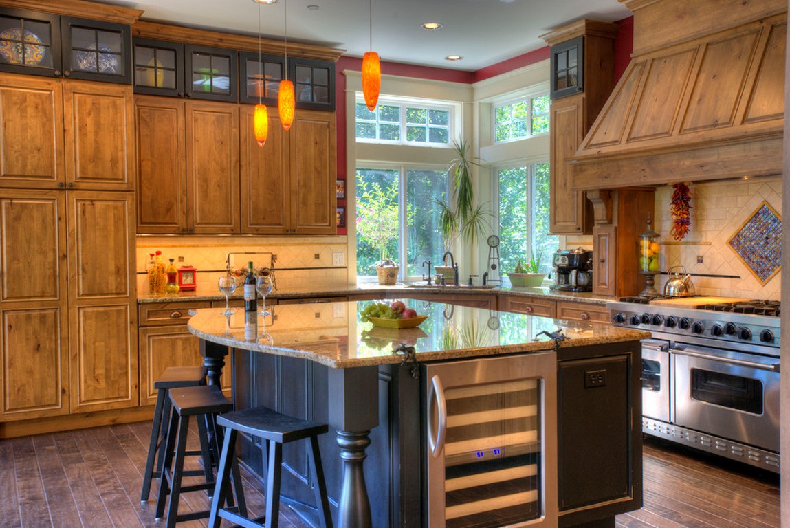кухня с двумя окнами фото дизайн