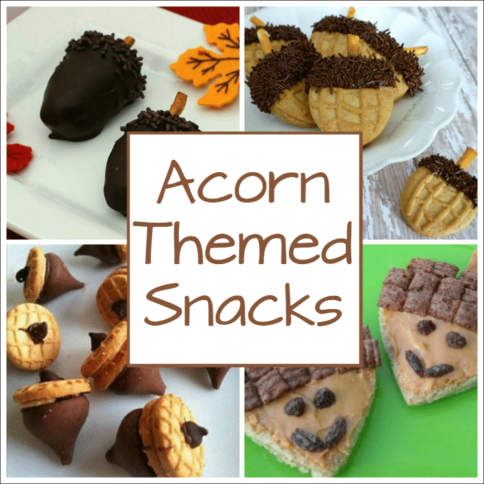 Acorn crafts, snacks, and learning activities for kids