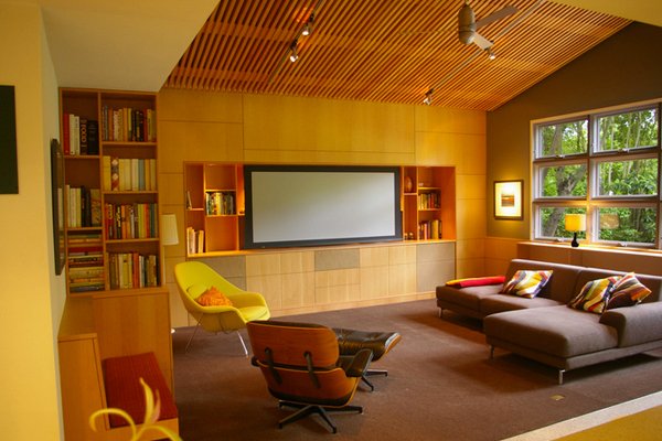 mid-century modern living rooms