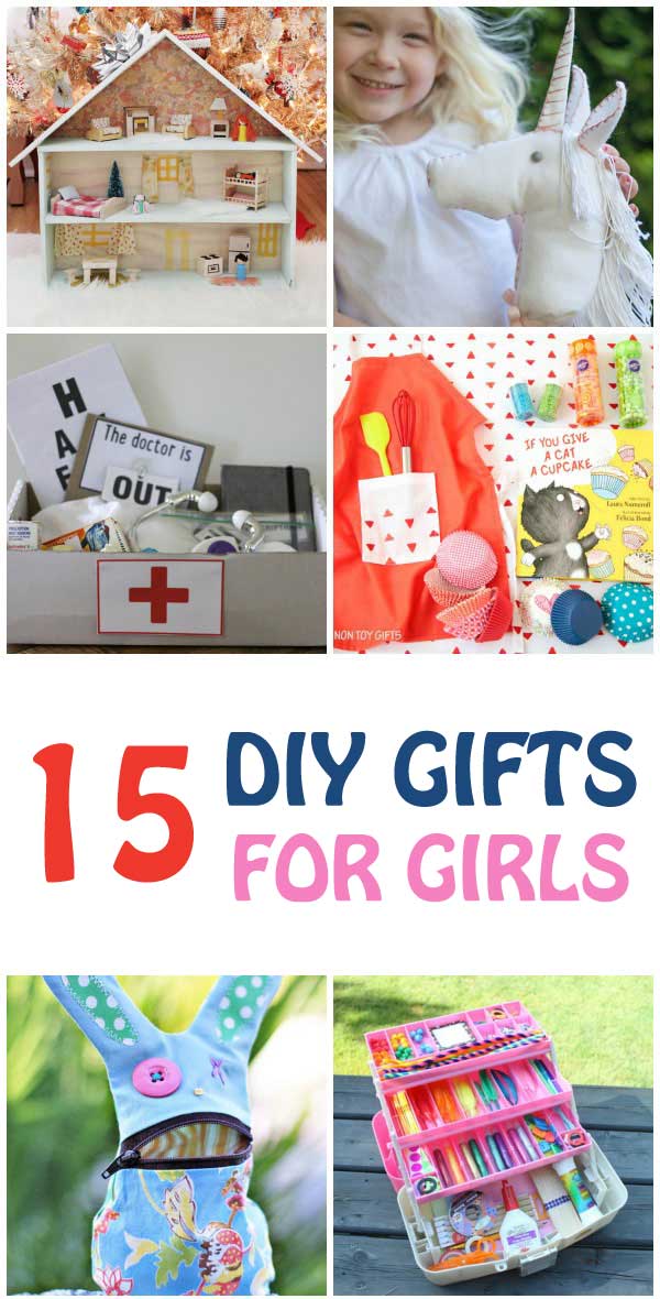 15 DIY GIFTS FOR GIRLS . These are perfect for birthdays or Christmas 