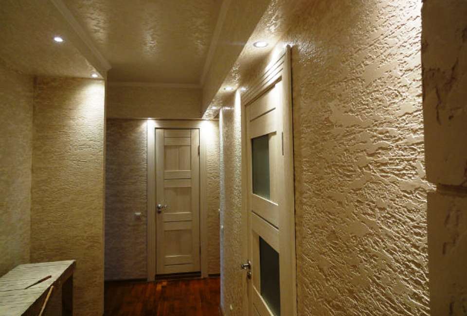покраска стен в коридоре