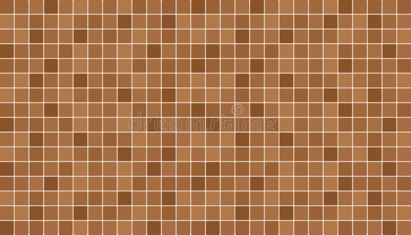 Brown and beige ceramic floor and wall tiles. Abstract vector background. Geometric mosaic texture. Simple seamless pattern for backdrop, advertising, banner vector illustration
