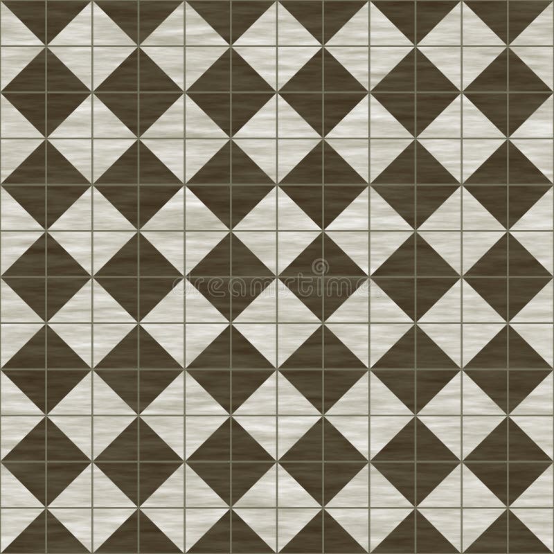 Brown and white tiles. That tile seamless in all directions vector illustration