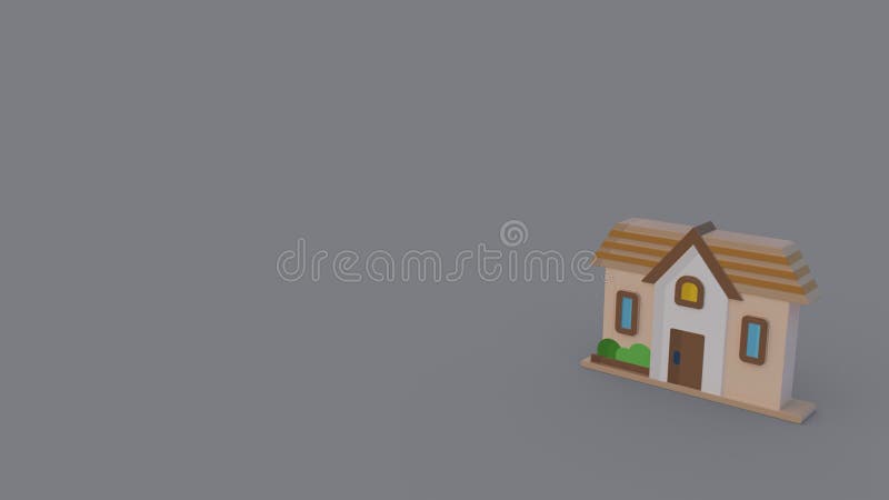 3d icon of house royalty free illustration