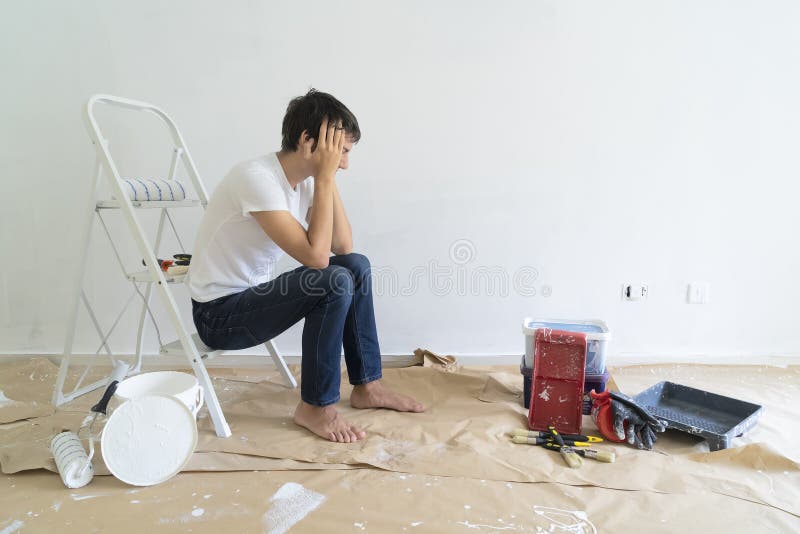 Do it yourself house renovations stock photography