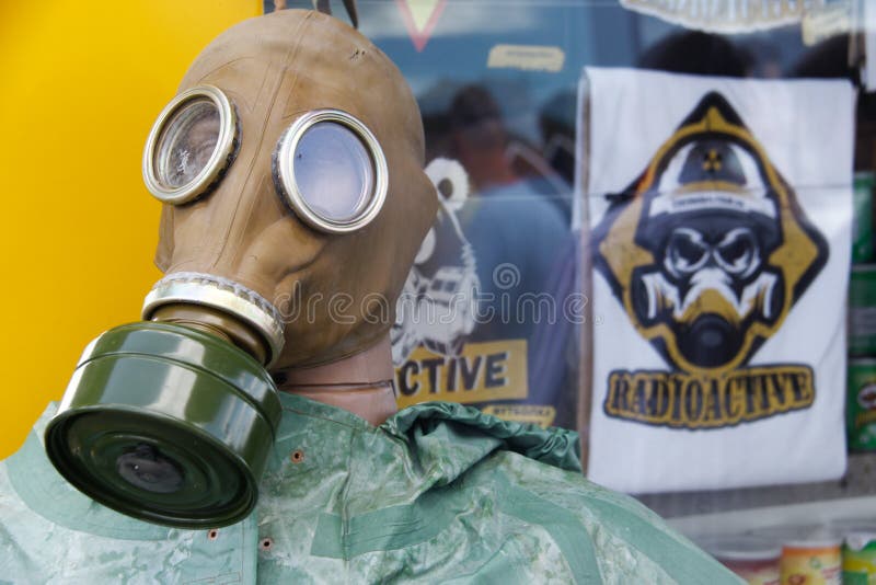 At the Entrance to Chernobyl`s exclusion zone royalty free stock images