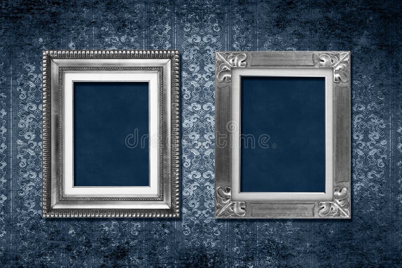 Frame victorian wallpaper royalty free stock photo
