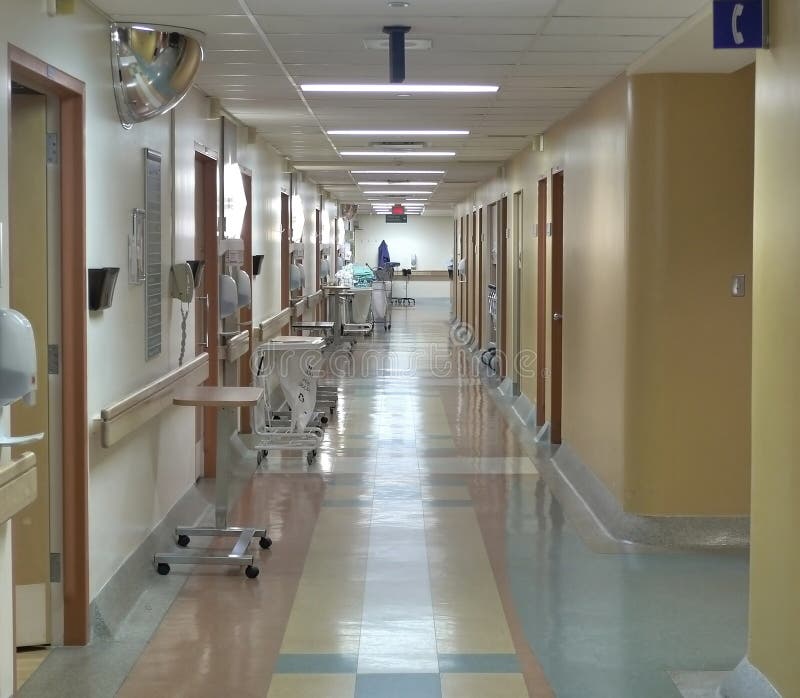 Hospital corridor. Corridor of a child hospital stock photos