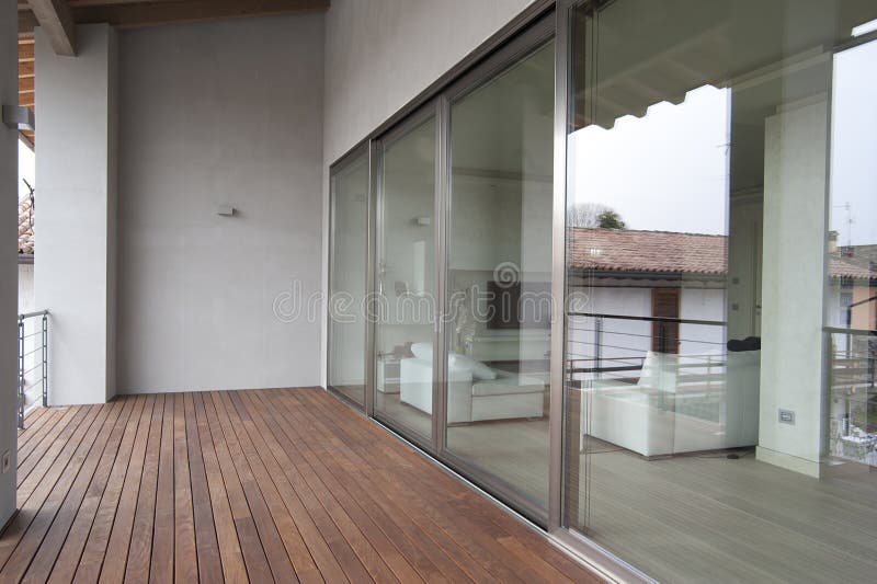 Modern veranda stock image