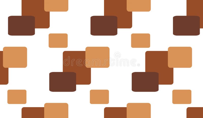 Simple Modern abstract brown tiles pattern. Simple trending Modern abstract brown tiles pattern use in decor and modern antiques stock illustration
