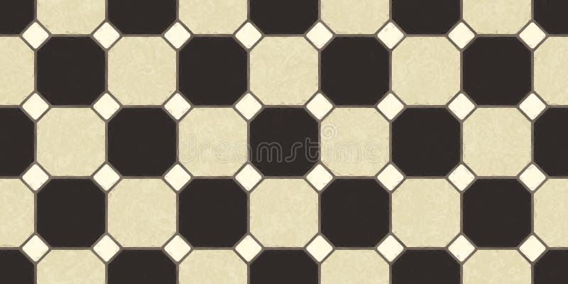Strong Brown Beige Seamless Classic Floor Tile Texture. Simple Kitchen, Toilet or Bathroom Mosaic Tiles Background. 3D rendering. 3D illustration vector illustration