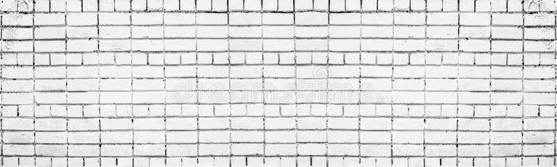 White grungy brickwork. Whitewashed old shabby brick wall texture. Wide grunge background. White grungy brickwork. Whitewashed old shabby exterior brick wall royalty free illustration