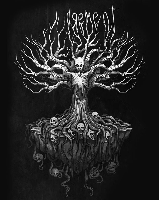 surreal tree drawing