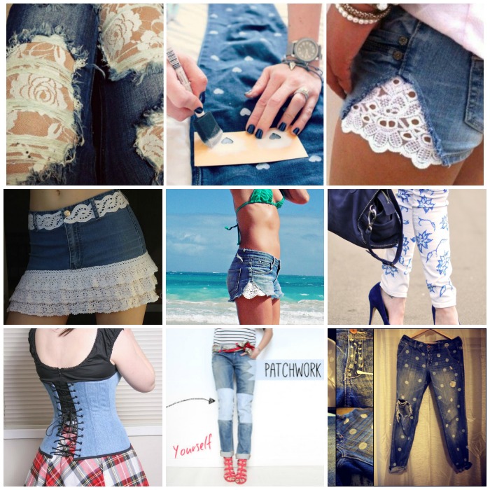 24 ideas to refashion old jeans-fb