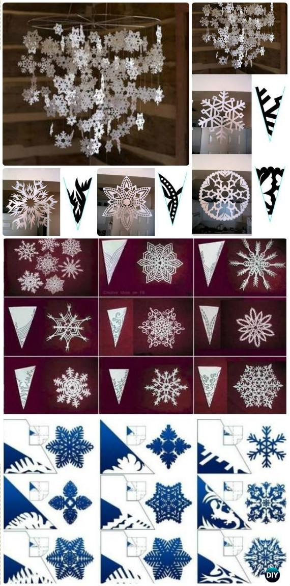 DIY Paper Snowflakes Instructions Free Templates