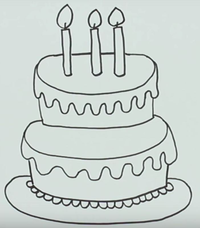 Рисунки карандашом на день рождения