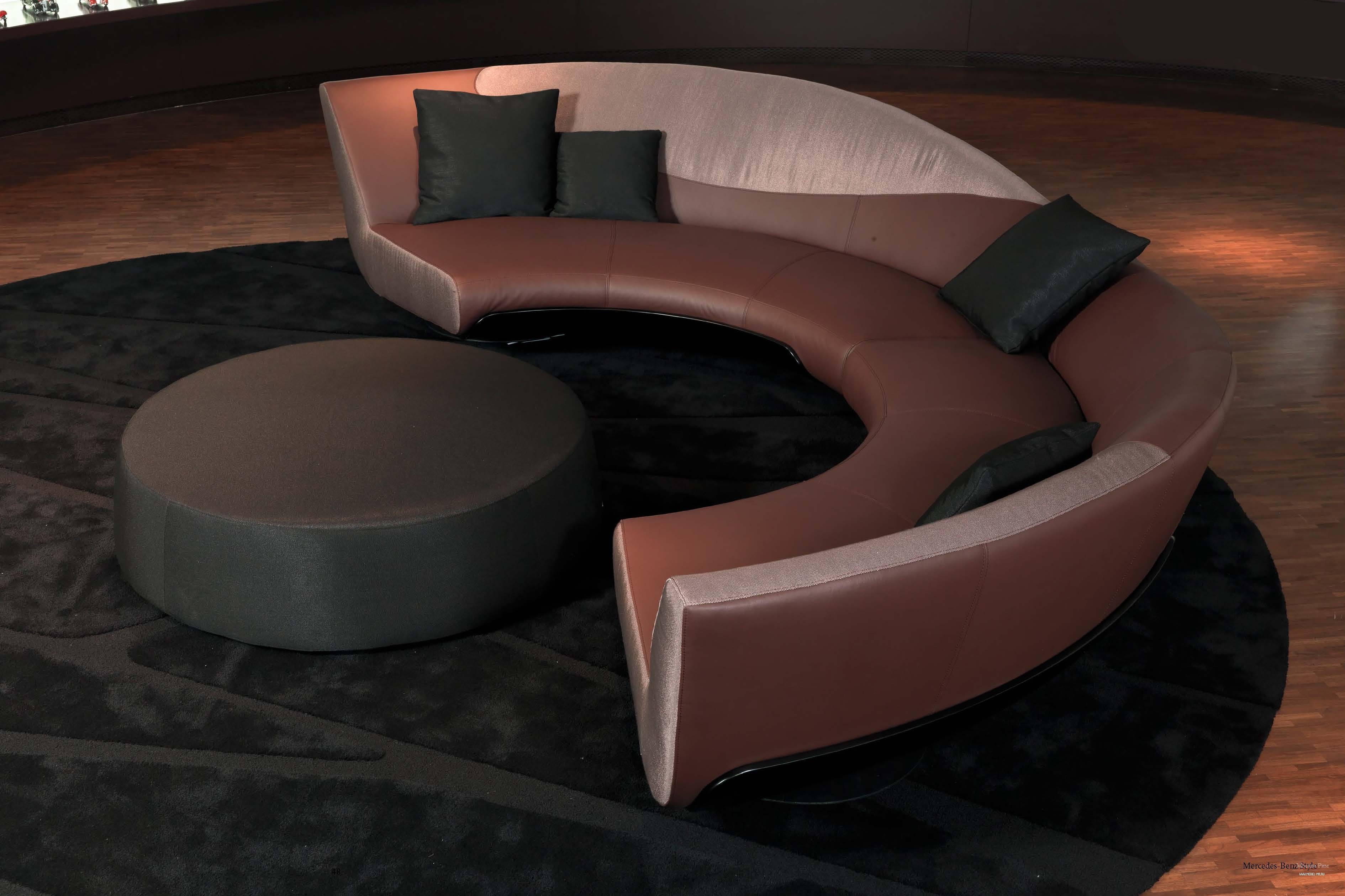Закругленный диван:  диван — 120 фото центрального элемента .